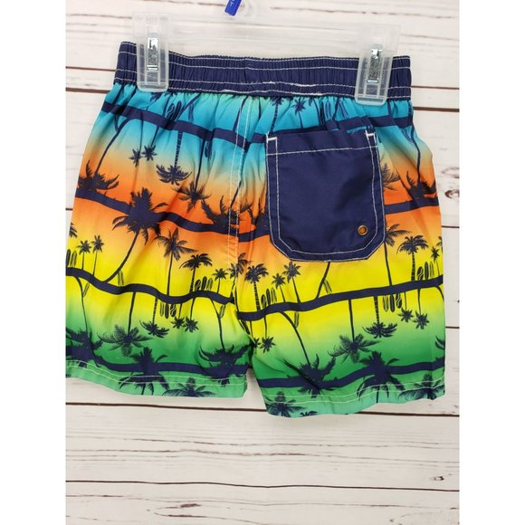 Quad Seven 3T Tropical summer multicolored boys board swim shorts swimwear - Picture 6 of 11